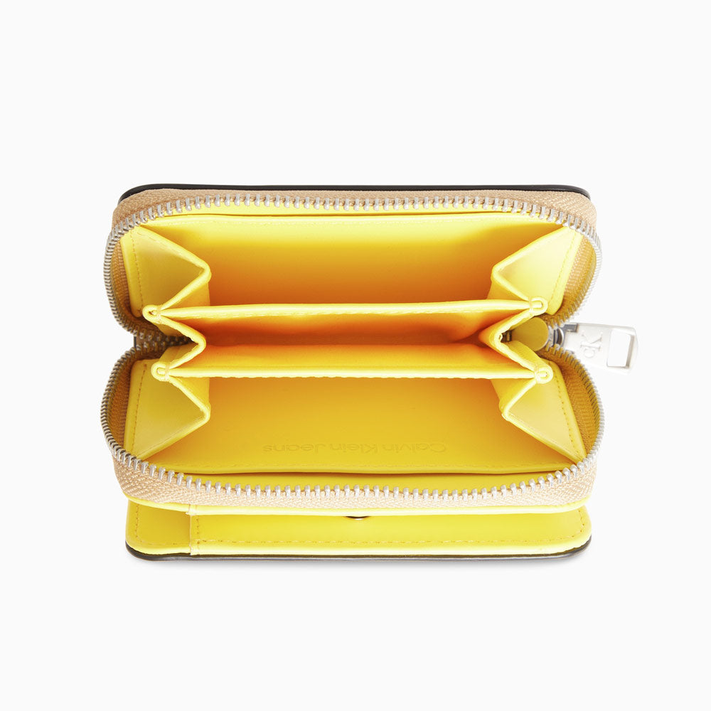 Sleek Zip Around Wallet - Beige