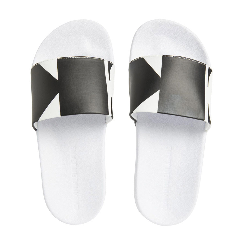 Calvin Klein Seasonal Logo Slide - White Multi