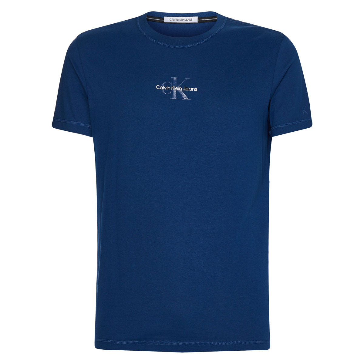 SLIM MONOGRAM Cotton T-SHIRT - Blue