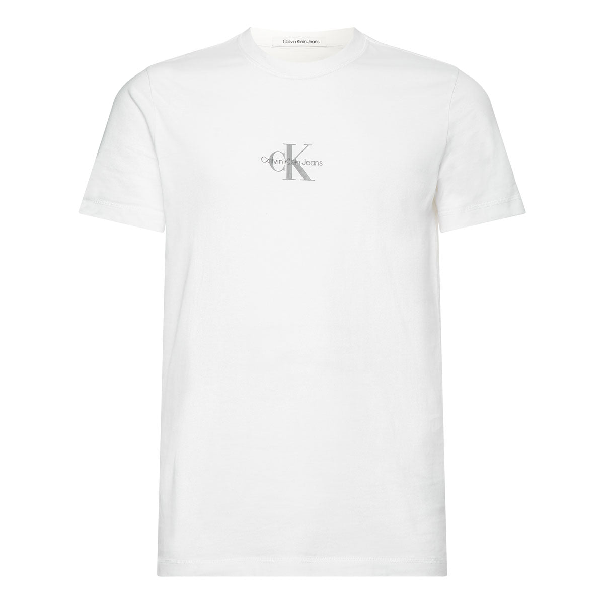 Slim Monogram Cotton T-Shirt - White