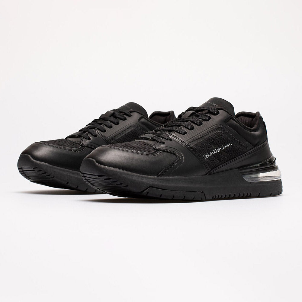 Sporty Runner Comfair Laceup L Sneaker - Black