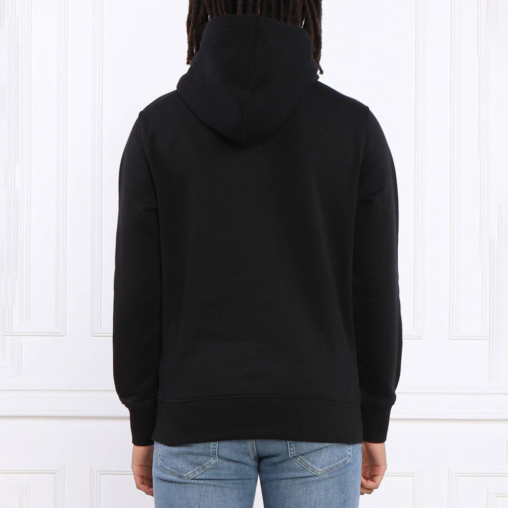 Spray Monogram Hoodie - Black