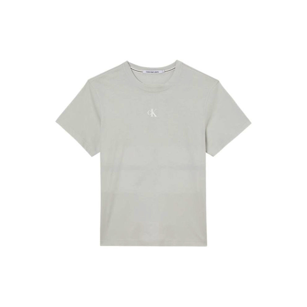 Stripe Color Blocking T-Shirt - Light Grey