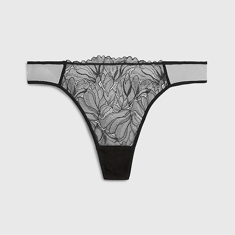 Lace Thong - Black