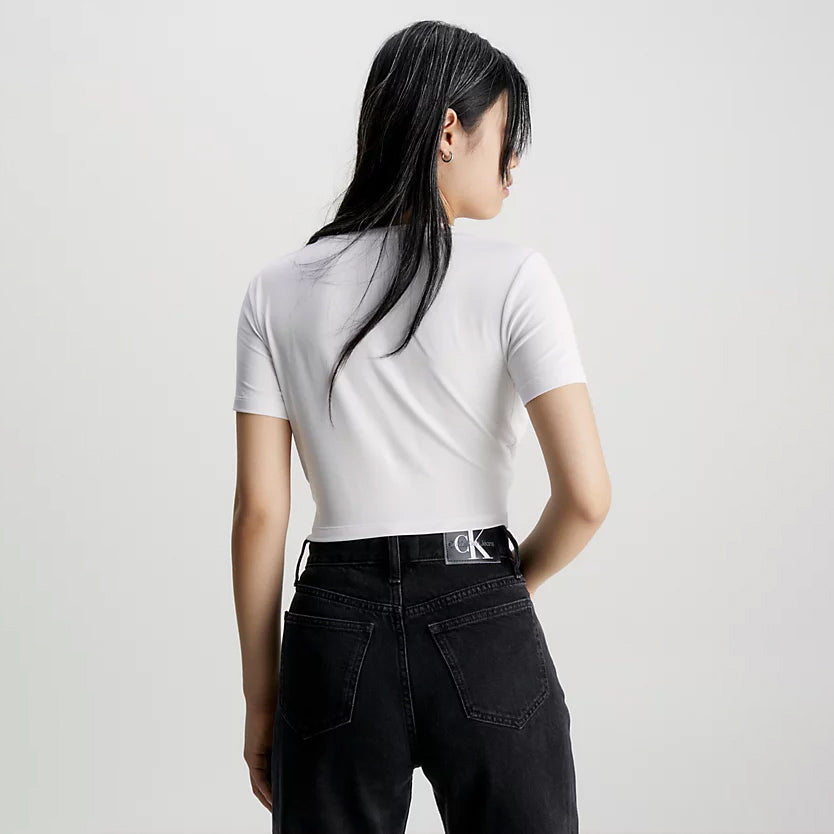 Twisted Cropped Top - White