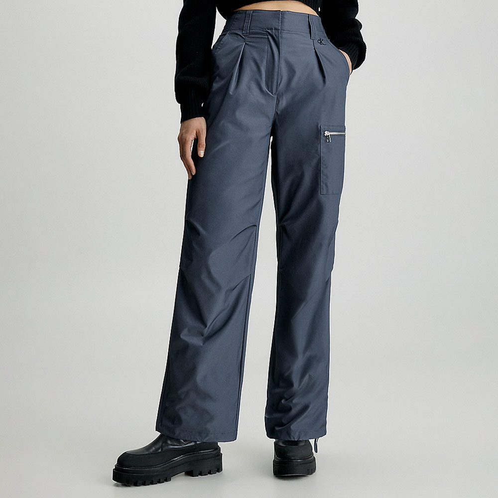 Parachute Cargo Pants - Blue Grey