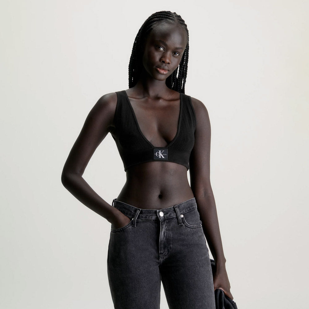 Sweater Bralette - Black
