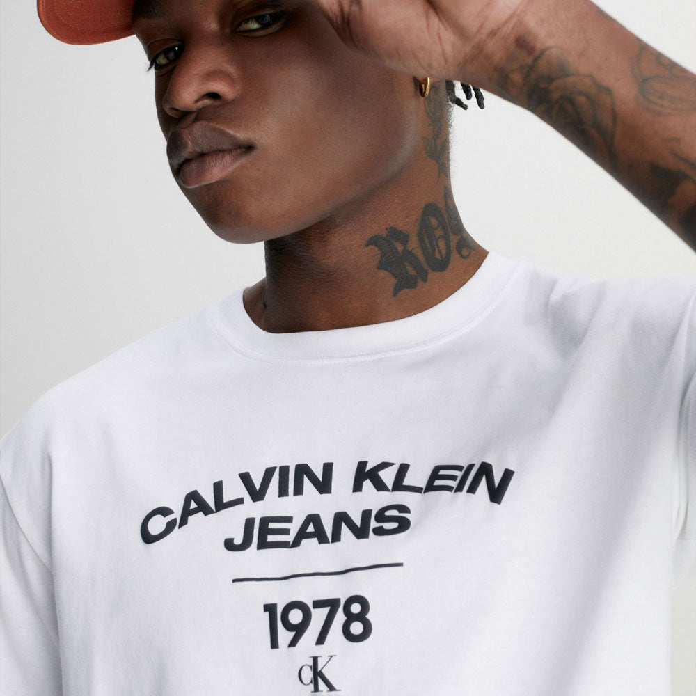 Varsity Curve Logo T-Shirt - White