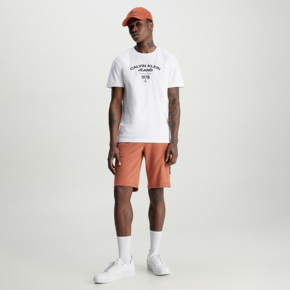 Varsity Curve Logo T-Shirt - White