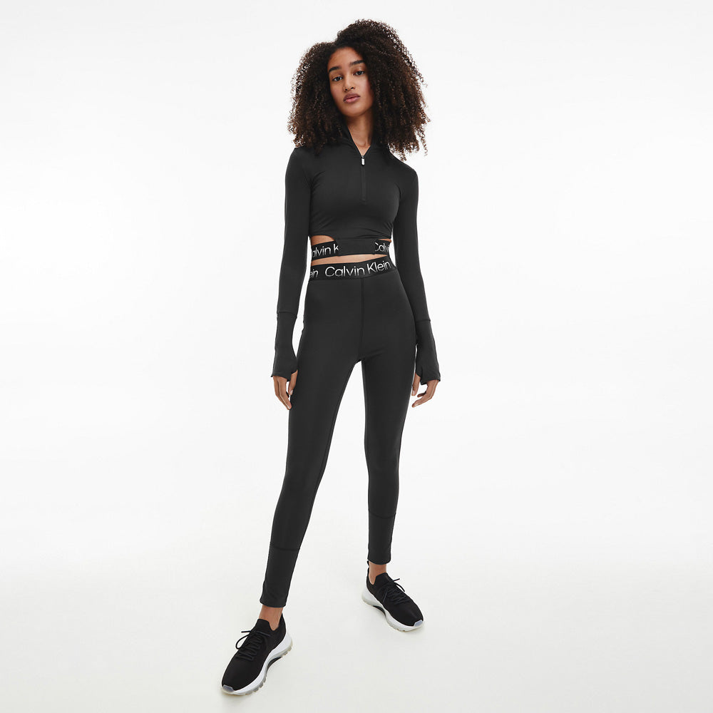 Cropped Gym Top - Black