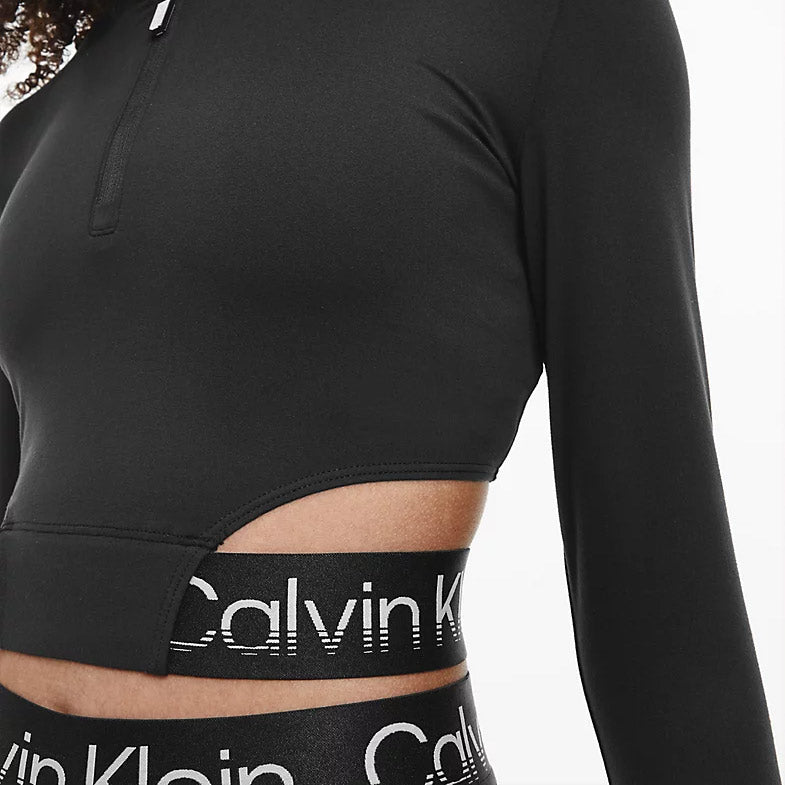 Cropped Gym Top - Black