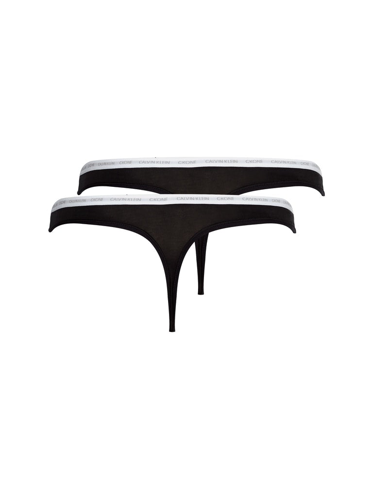 CK One 2 Pack Thong Black