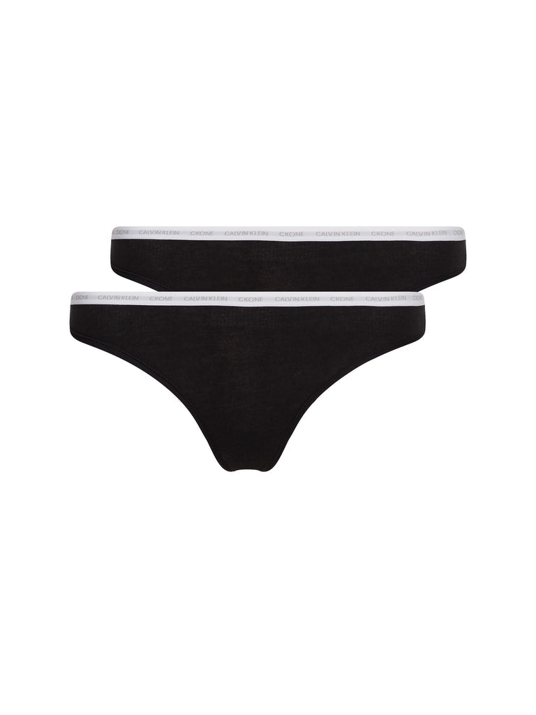 CK One 2 Pack Thong Black