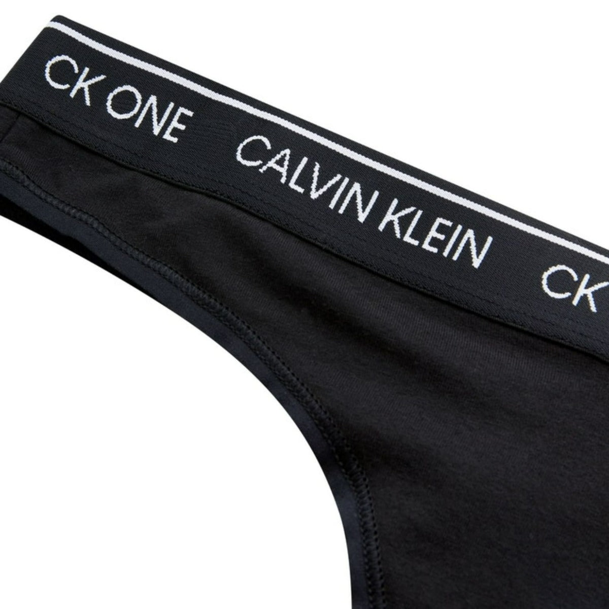 CK One Thong Repeat Logo - Black
