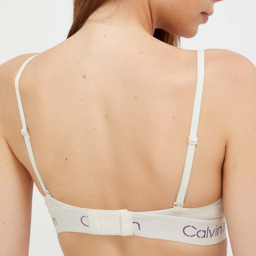 Lined Triangle Bra - Cream
