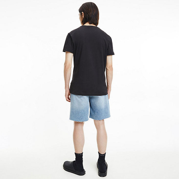 Men's 2 Pack Monogram Cotton T-shirt - Black White