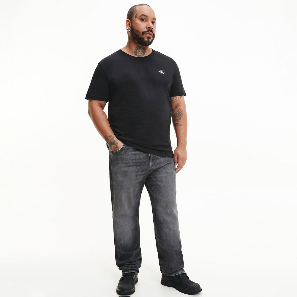 Men's 2 Pack Monogram Cotton T-shirt - Black White