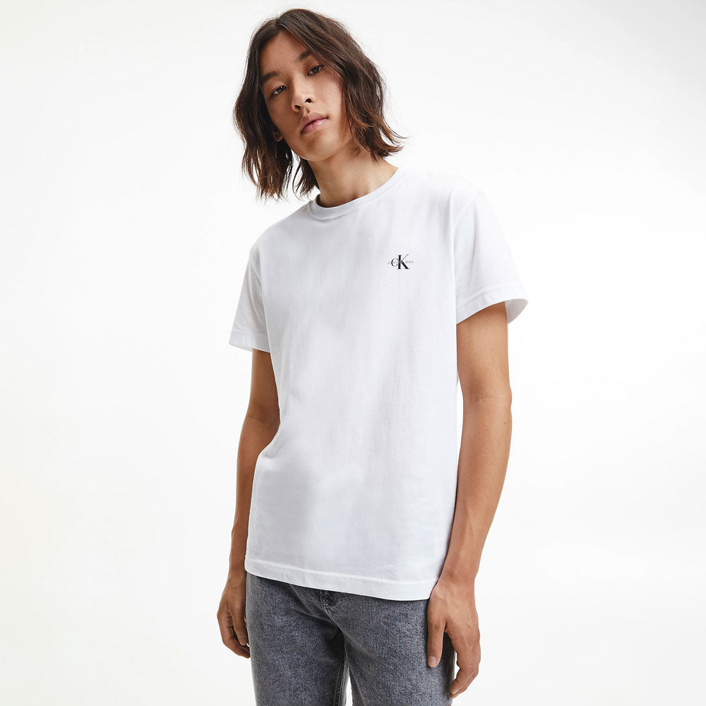 Men's 2 Pack Monogram Cotton T-shirt - Black White