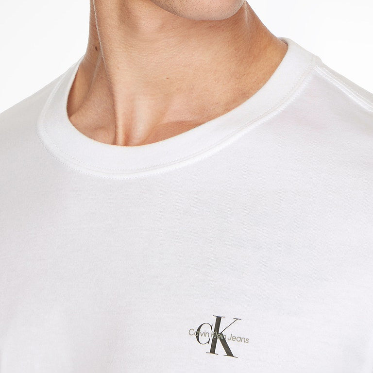 Men's 2 Pack Monogram Cotton T-shirt - Black White