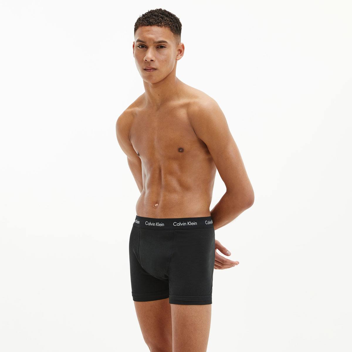 3 Pack Cotton Stretch Trunks Blue Multi