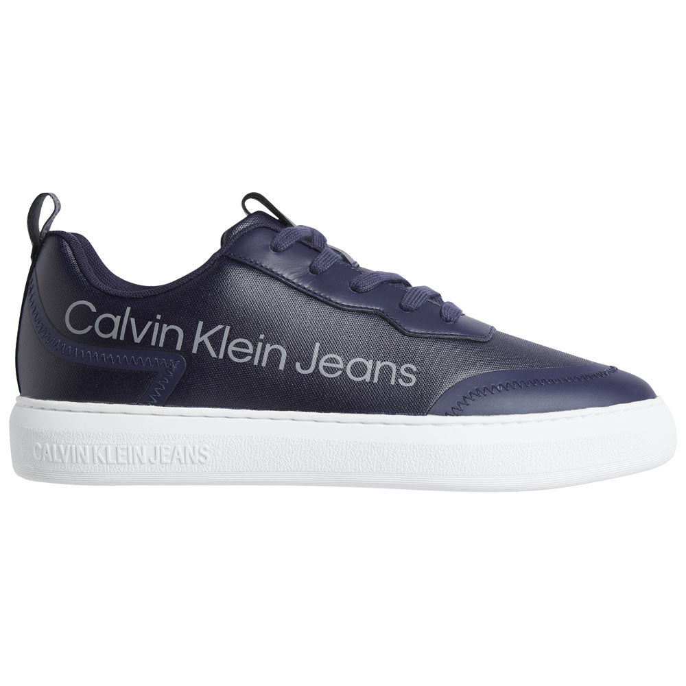 Casual Cupsole Sneakers With White Sole - Navy