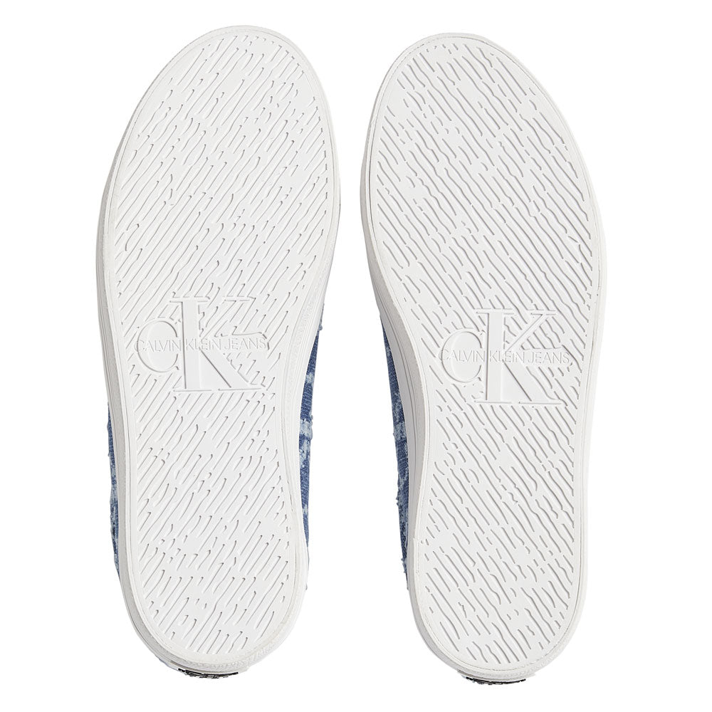 Flatform Vulcanized Cotton Sneakers - Denim