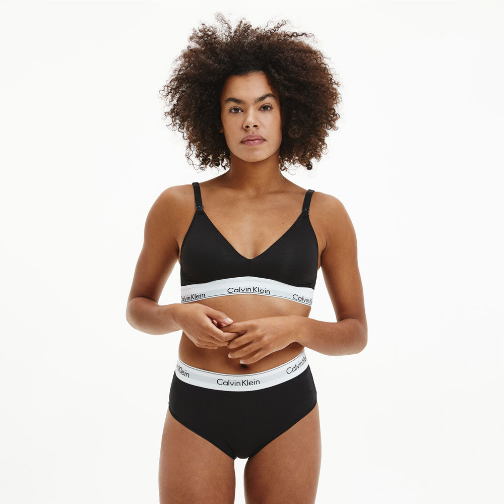 High Waist Bikini Brief - Black