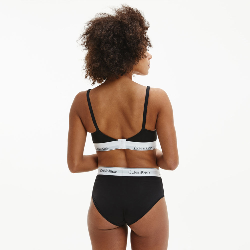 High Waist Bikini Brief - Black