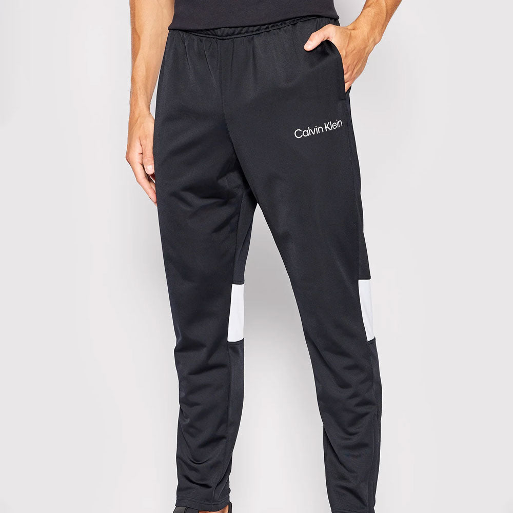 Men's Performance Post Workout Polyester Tracksuit Set - Black