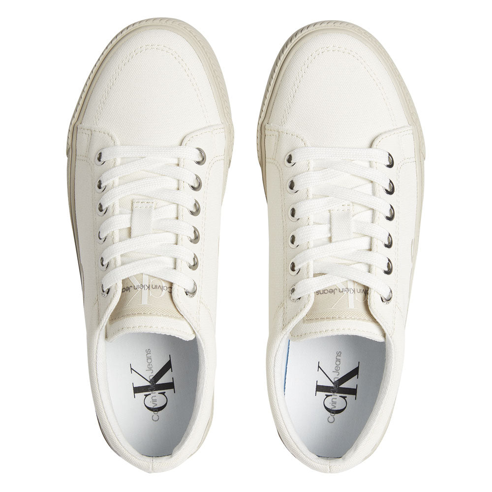 Retro Vulcanized Low 2 Cotton Sneakers - White