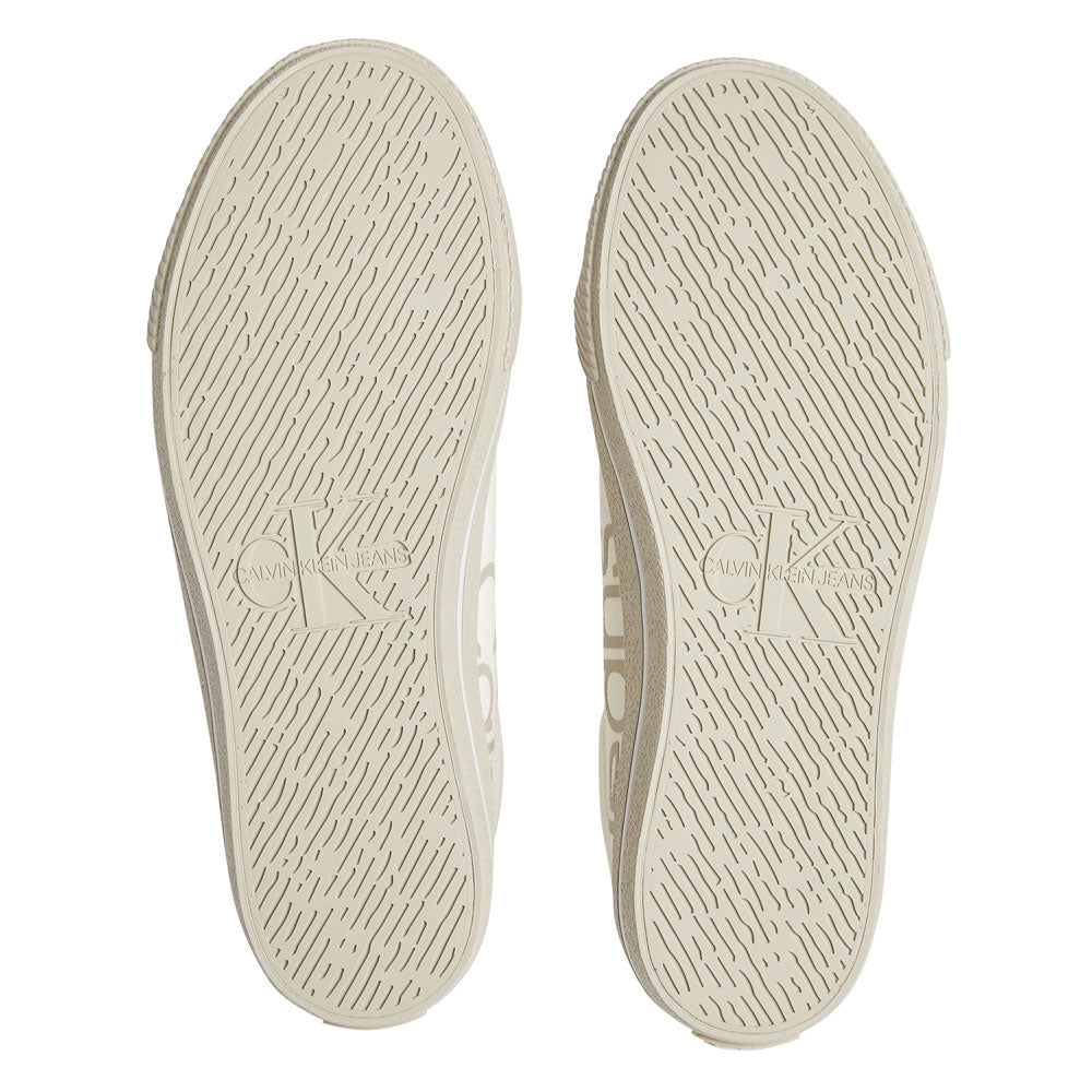 Retro Vulcanized Low 2 Cotton Sneakers - White