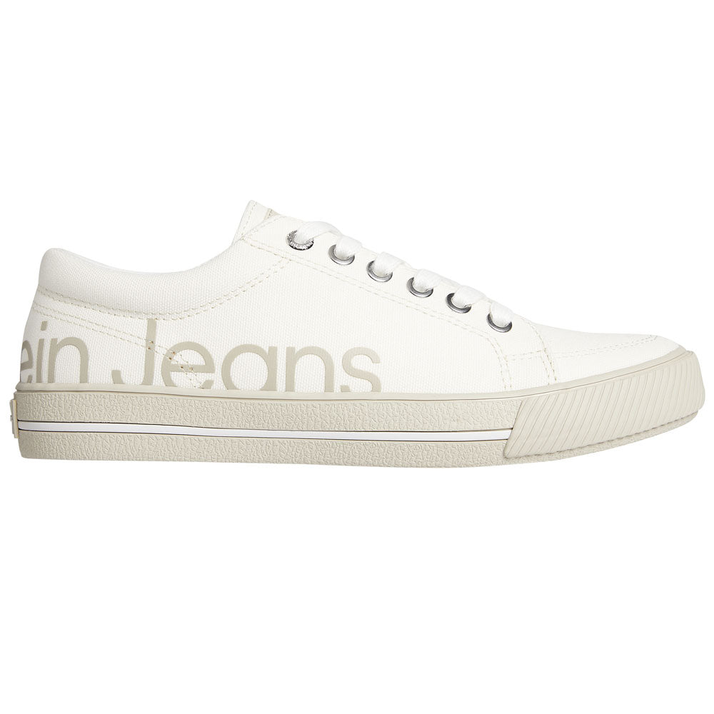 Retro Vulcanized Low 2 Cotton Sneakers - White