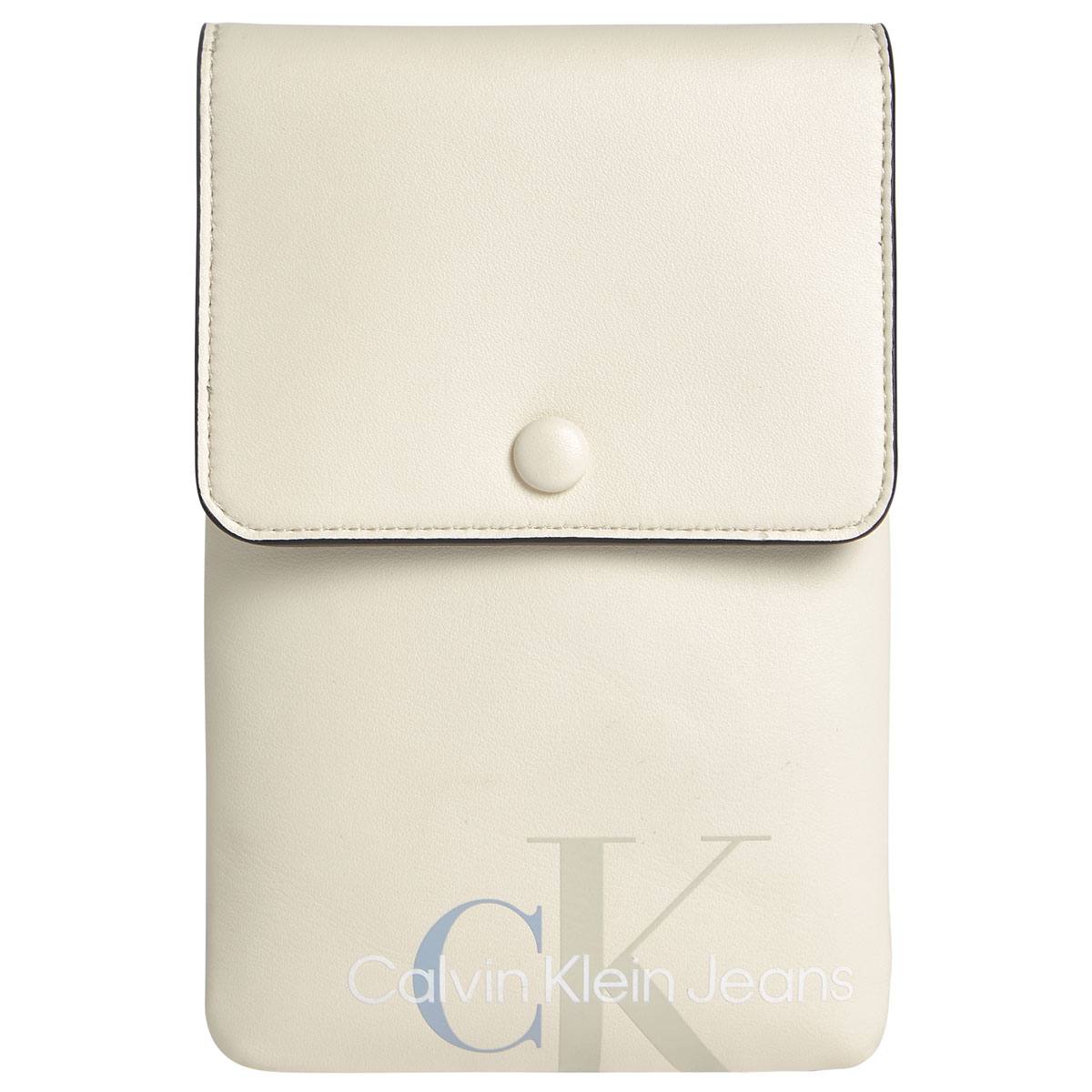 Sculpted Mono Phone Crossbody Off White
