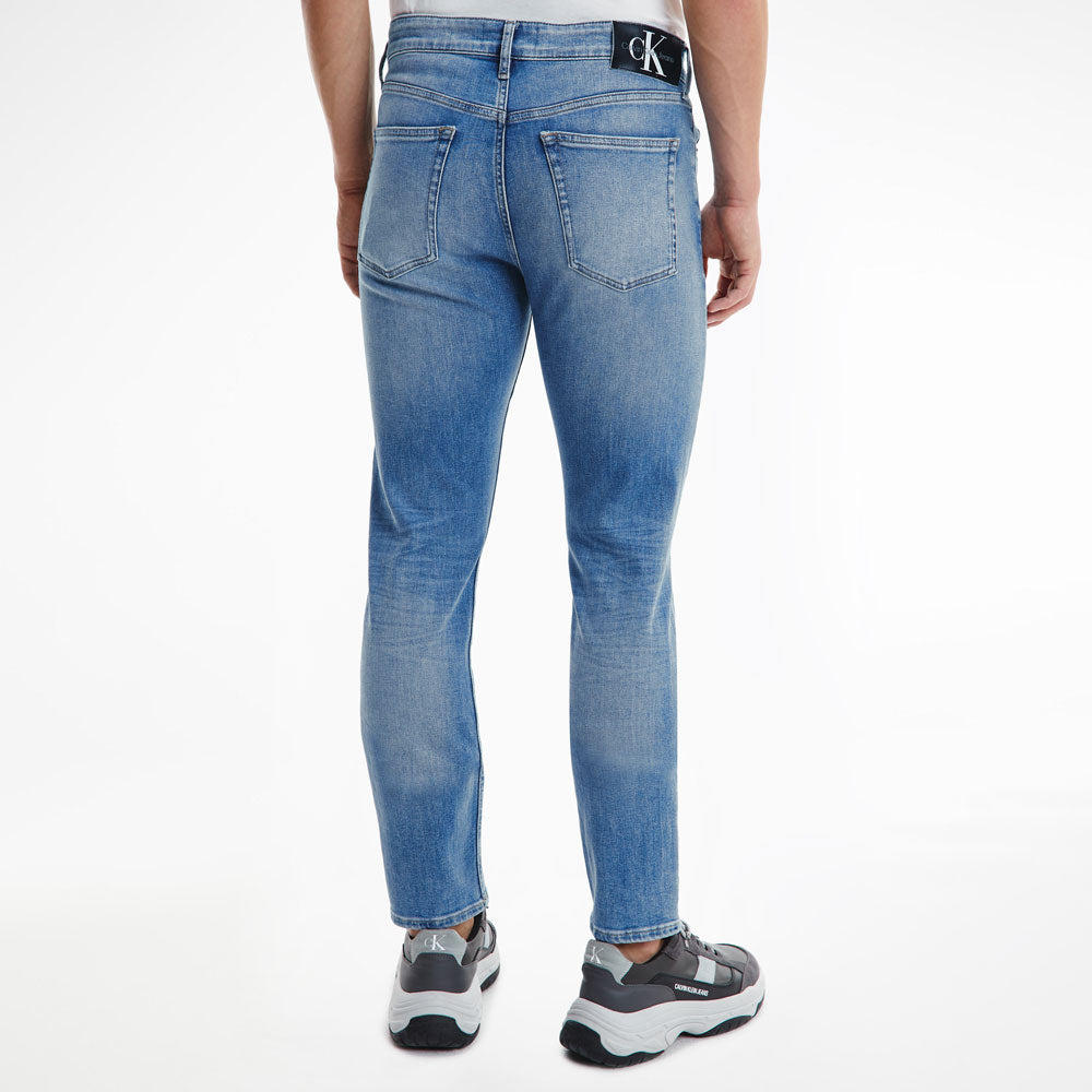 Slim Taper Denim Jeans - Light Blue