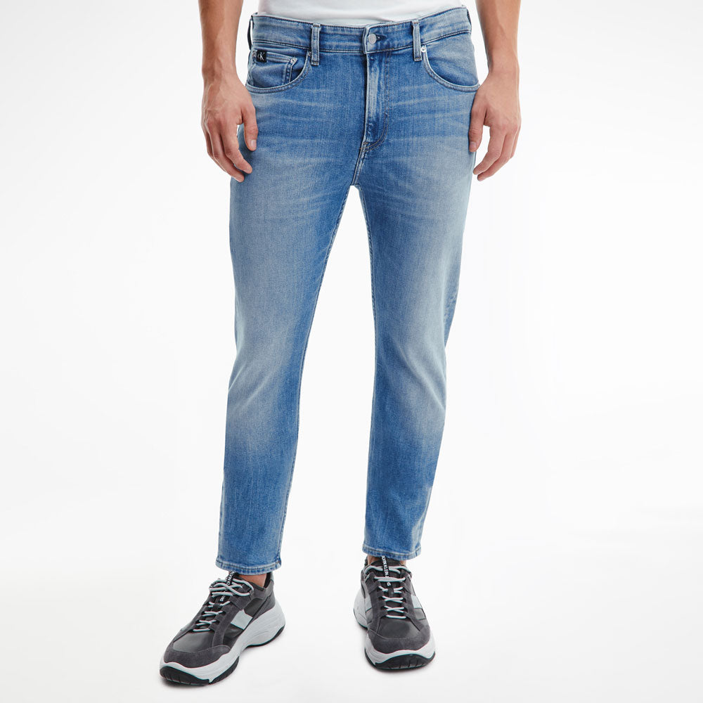 Slim Taper Denim Jeans - Light Blue