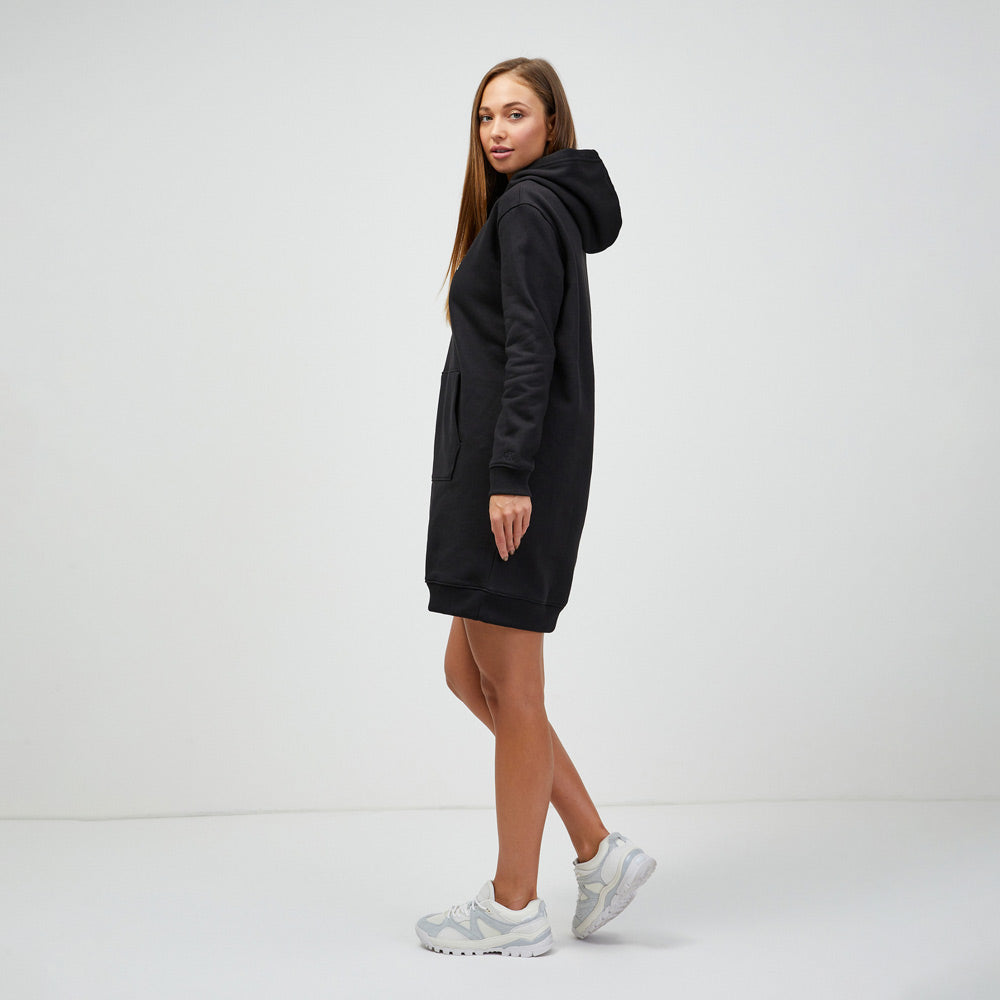 Iconic Monologo Hoodie Dress - Black
