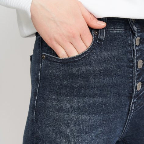 High Rise Super Skinny Ankle Jean Dark