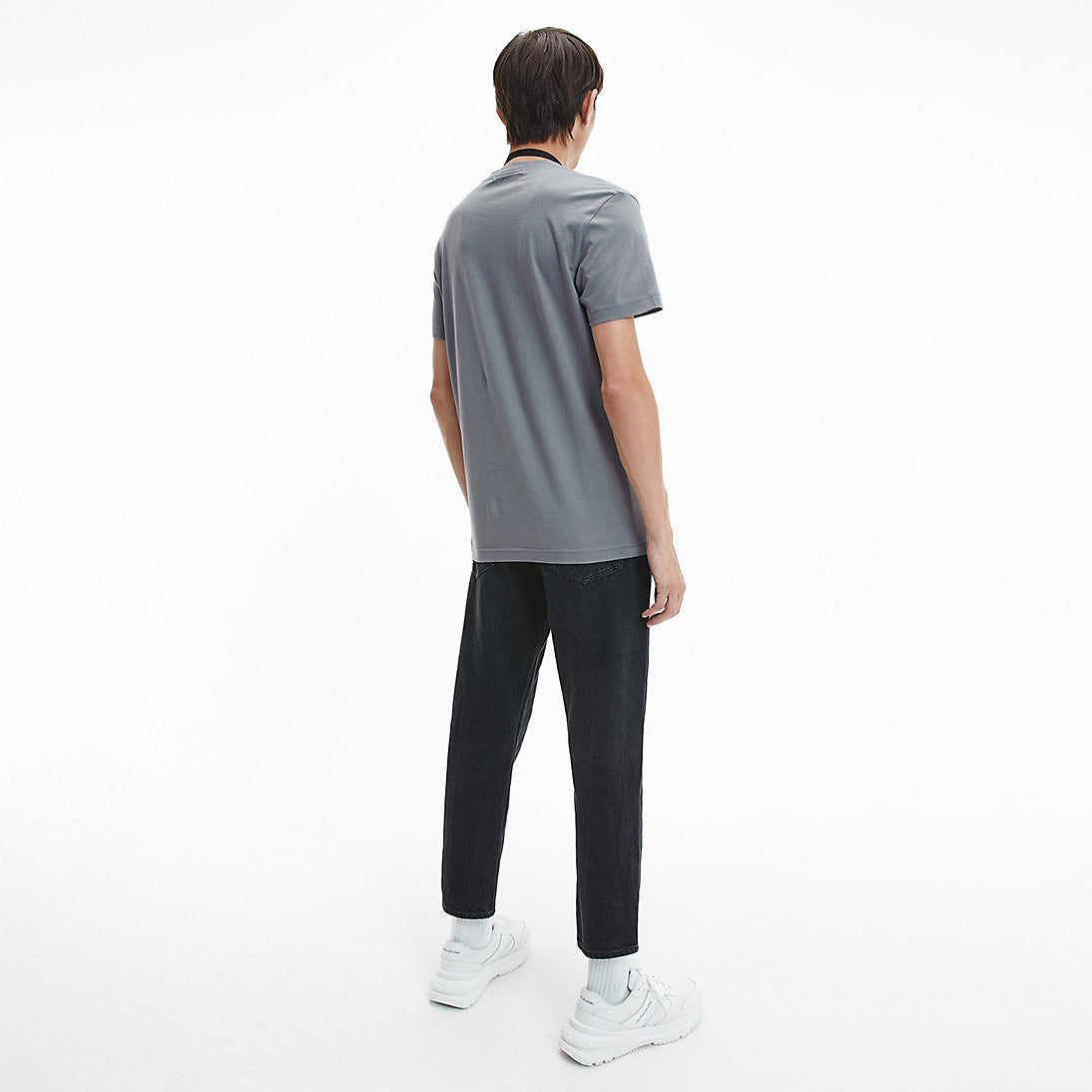 Spliced CK Pocket T-Shirt Grey
