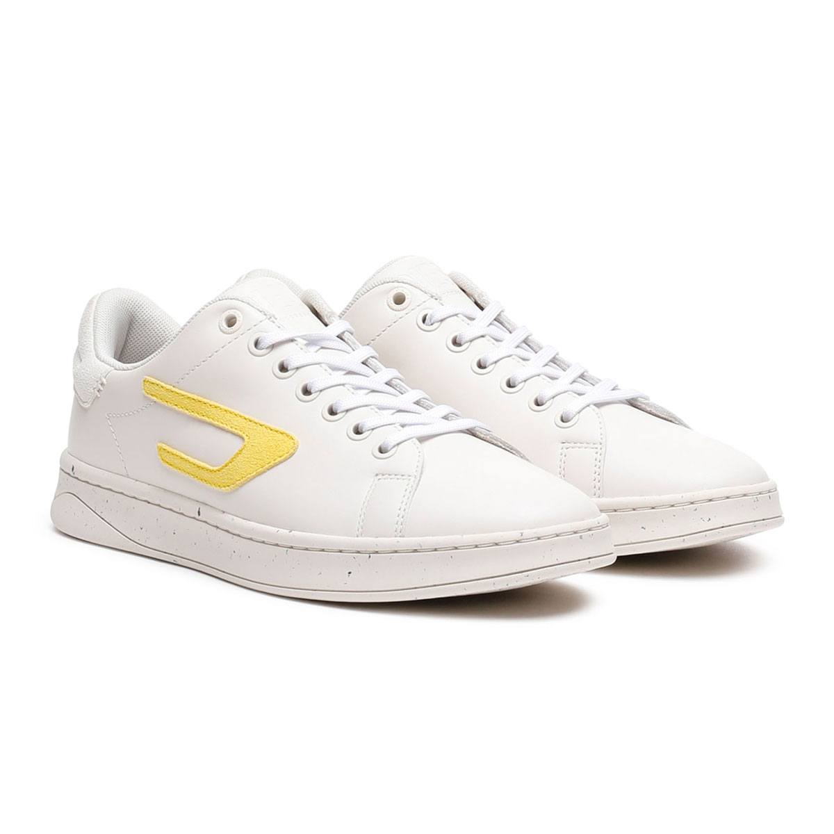 Women S-Athene Low-Top Sneaker White Yellow