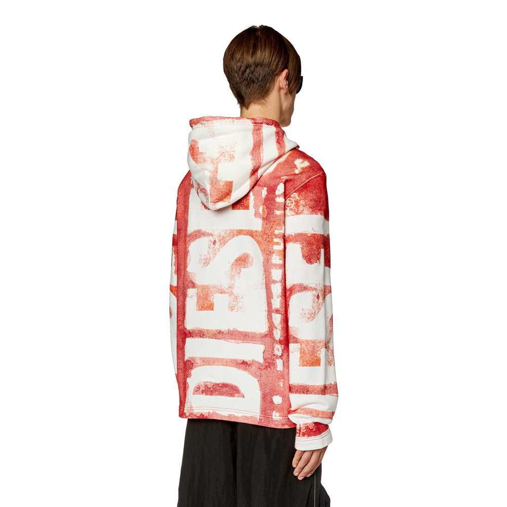 S-Giny-Hood Sweat Top - Red