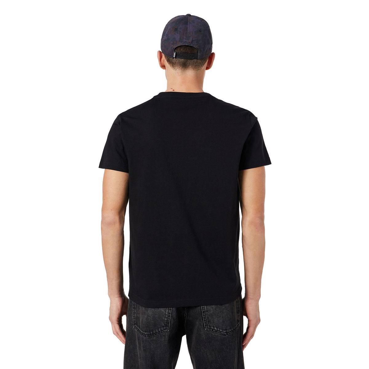 T-DIEGOR-C14 Cotton T-Shirt - Black