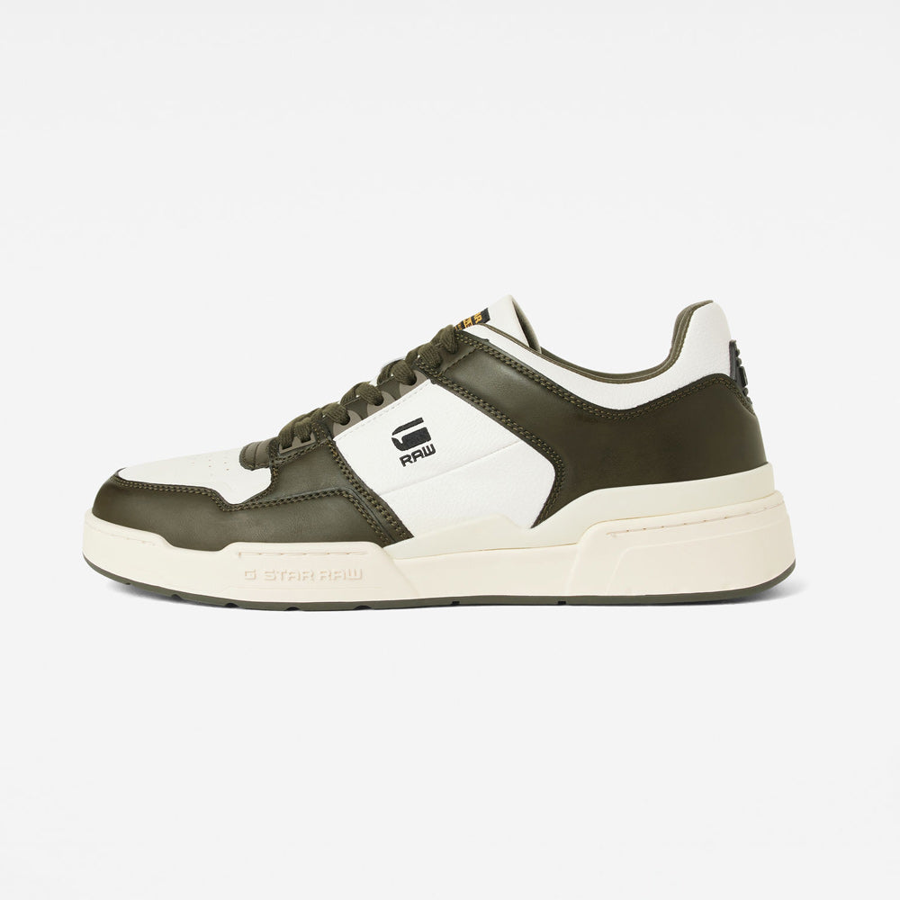 Attacc Block Leather Sneakers - White Multi