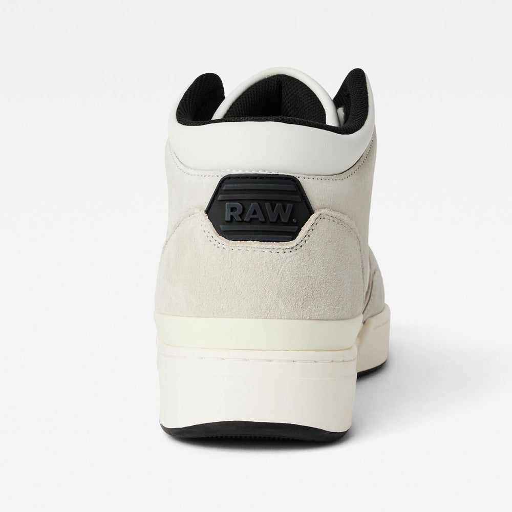 Attacc Mid Tonal Block Sneakers - White