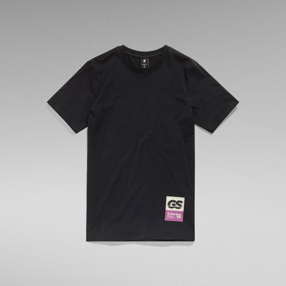 Back Graphic Slim T-Shirt - Black