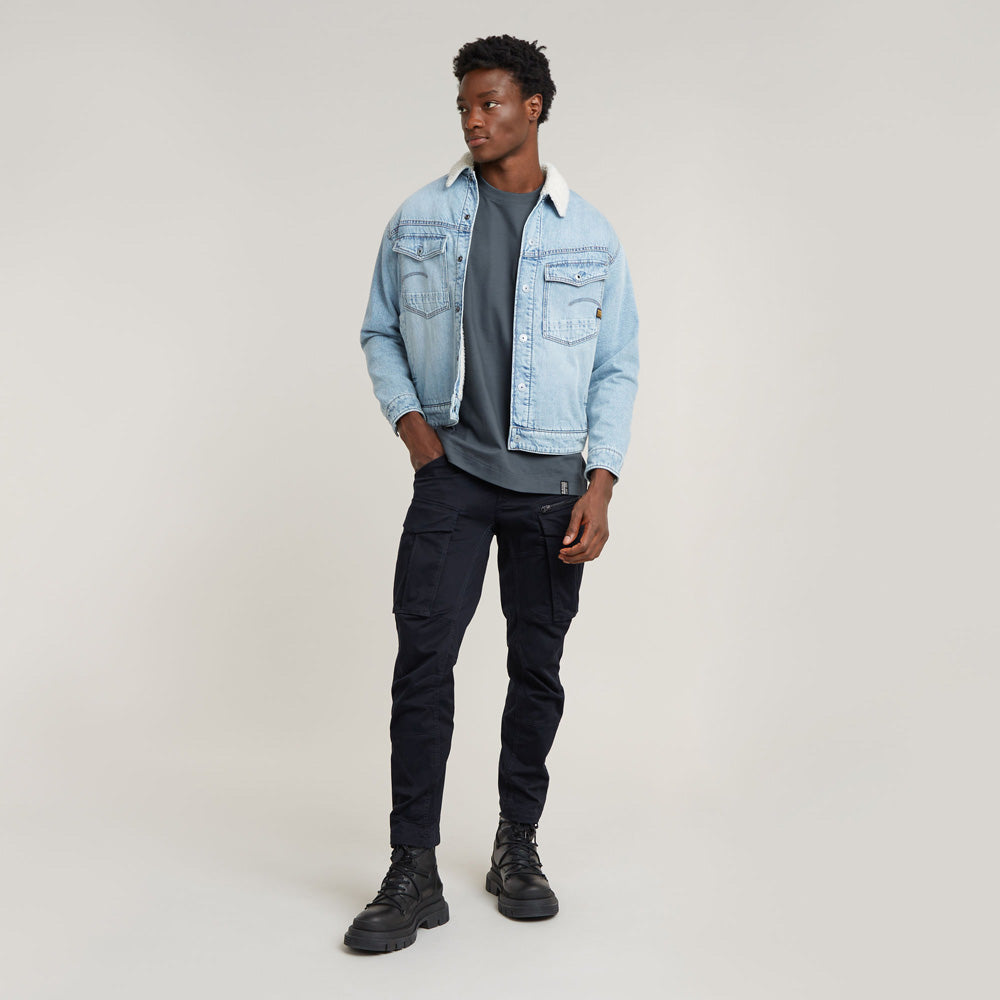 Rovic Zip 3D Tapered Cargo Pants - Navy