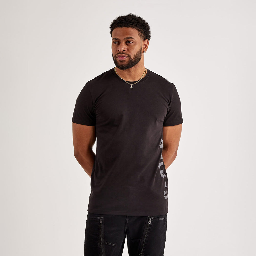 Side Stencil T-Shirt - Black