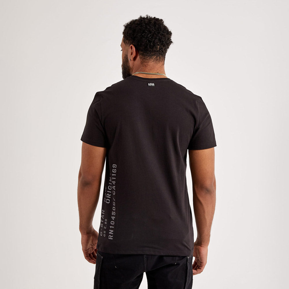 Side Stencil T-Shirt - Black