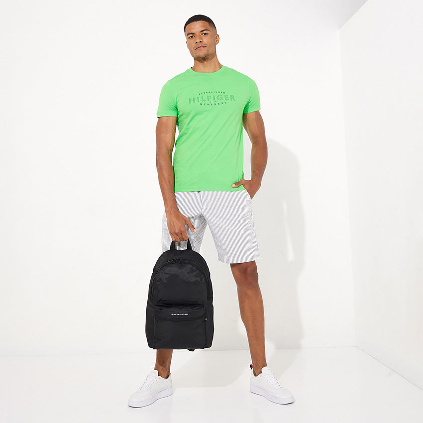 Curve Logo T-Shirt - Lime Green