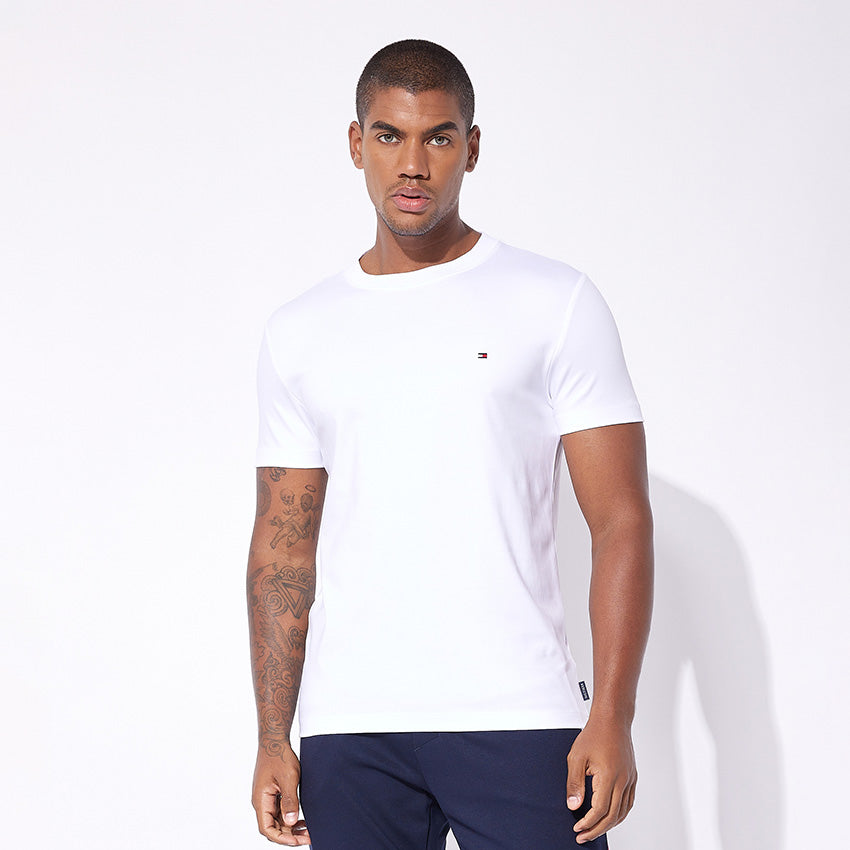 Tommy Hilfiger Logo Detail T-Shirt - White