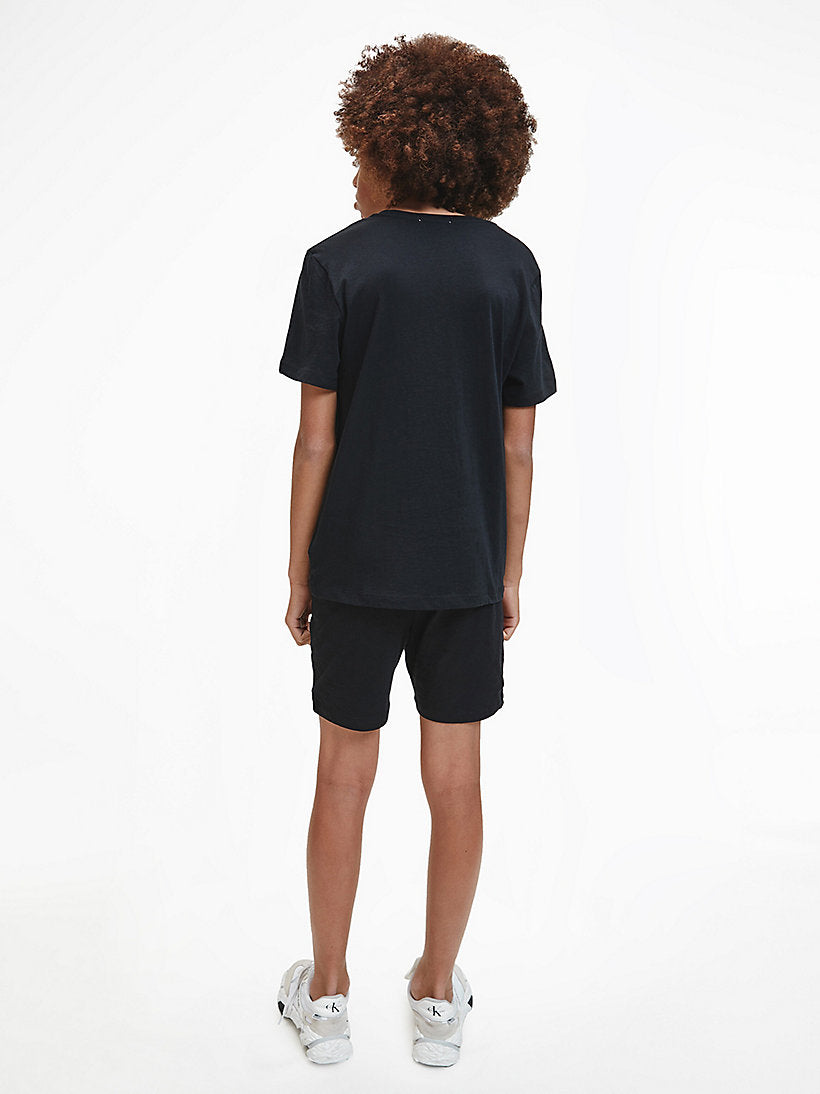 CK Kids Unisex Tee Monogram Print Black